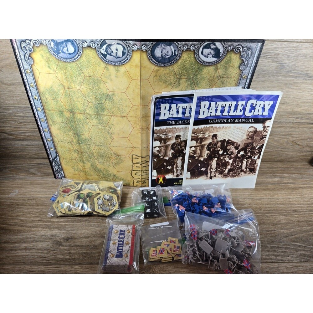 Battle Cry - Avalon Hill / Hasbro 1999 - Complete (NO BOX) strgaty -- war